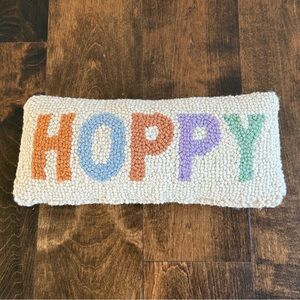 Colorful 'Hoppy' Textured Pillow
